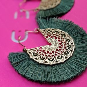 Simply Mahari Jewelry - Silk Tassel Earrings Simply Mahari Jewelry - Silk Tassel Earrings
